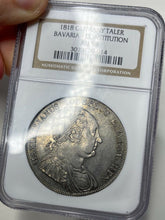 Load image into Gallery viewer, 1818 Germany Bavaria Silver Thaler - "Constitution"- NGC AU58 - Superb Original!