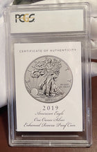 Load image into Gallery viewer, 2019-S Silver Eagle Enhanced Reverse Proof - PCGS PR70 w/ Slabbed COA & Box!!!