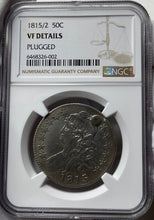 Load image into Gallery viewer, 1815/2 Capped Bust Half Dollar -The Rare Key Date of the Series! NGC VF Details