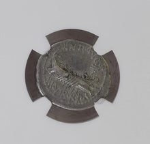 Load image into Gallery viewer, Roman Imperatorial Marc Antony Denarius 32-31 BC - NGC VF - "10th Legion Galley"