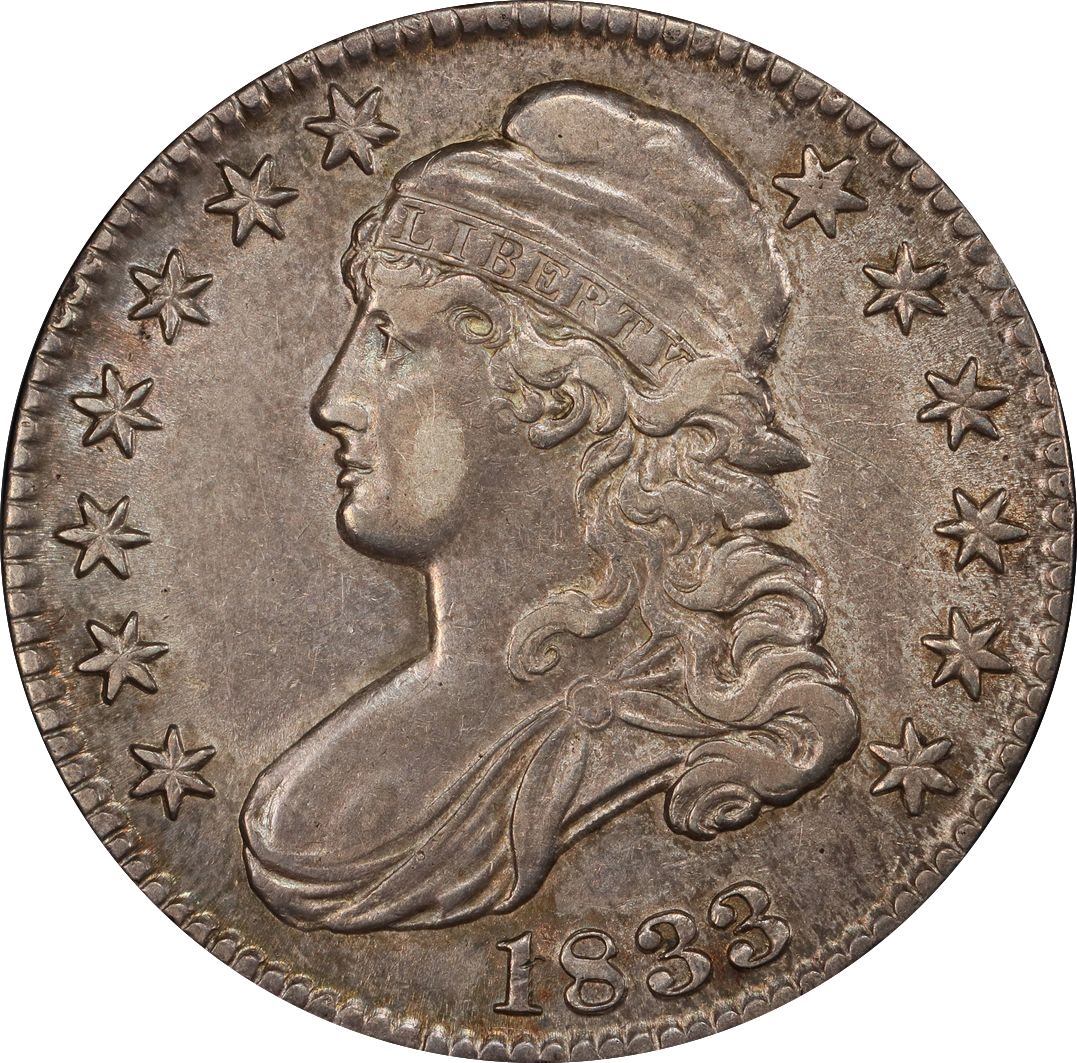 1833 Capped Bust Half Dollar O-103 - PCGS XF45 - Original Eye