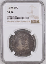Load image into Gallery viewer, 1810 Capped Bust Silver Half Dollar - NGC VF20 - Nice Original Tougher Early Date!
