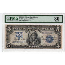 Load image into Gallery viewer, 1899 $5 Silver Certificate &quot;Indian Chief&quot; - PMG Very Fine 30 - Fr. #281 - Antebellum Numismatics
