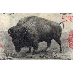 1901 $10 "Bison" Legal Tender Large Note - PMG VF30 - Fr. 122 - Antebellum Numismatics