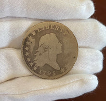 Load image into Gallery viewer, 1795 Flowing Hair Half Dollar - 2 Leaves Variety - G-VG - Rare Date &amp; Type Coin!
