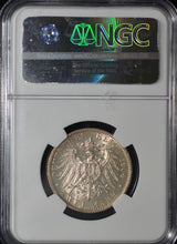 Load image into Gallery viewer, 1904 Germany Hesse-Darmstadt Silver 2 Mark - NGC MS63 - Choice Eye Appeal &amp; Rare!!
