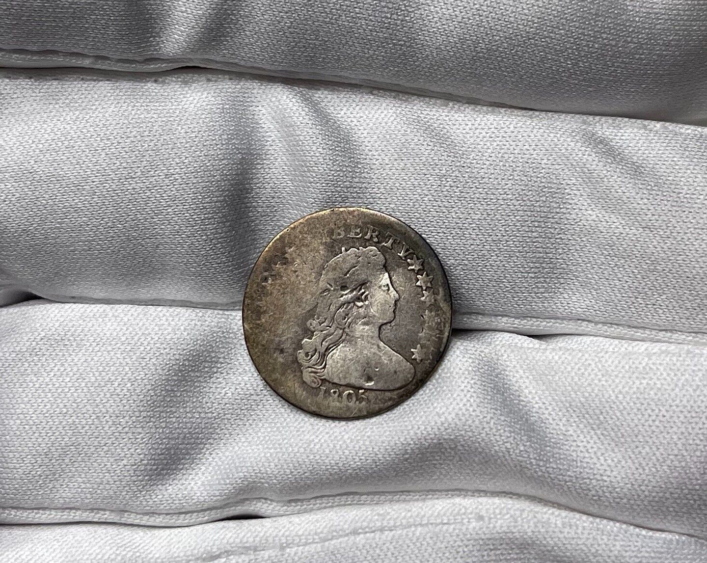 1805 Draped Bust Half Dime - Very Rare Date & Type Coin - Low-Mintage of 15,600!