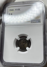 Load image into Gallery viewer, 1846 Seated Liberty Half Dime - NGC G6 - Problem-Free Original - RARE Key Date!!
