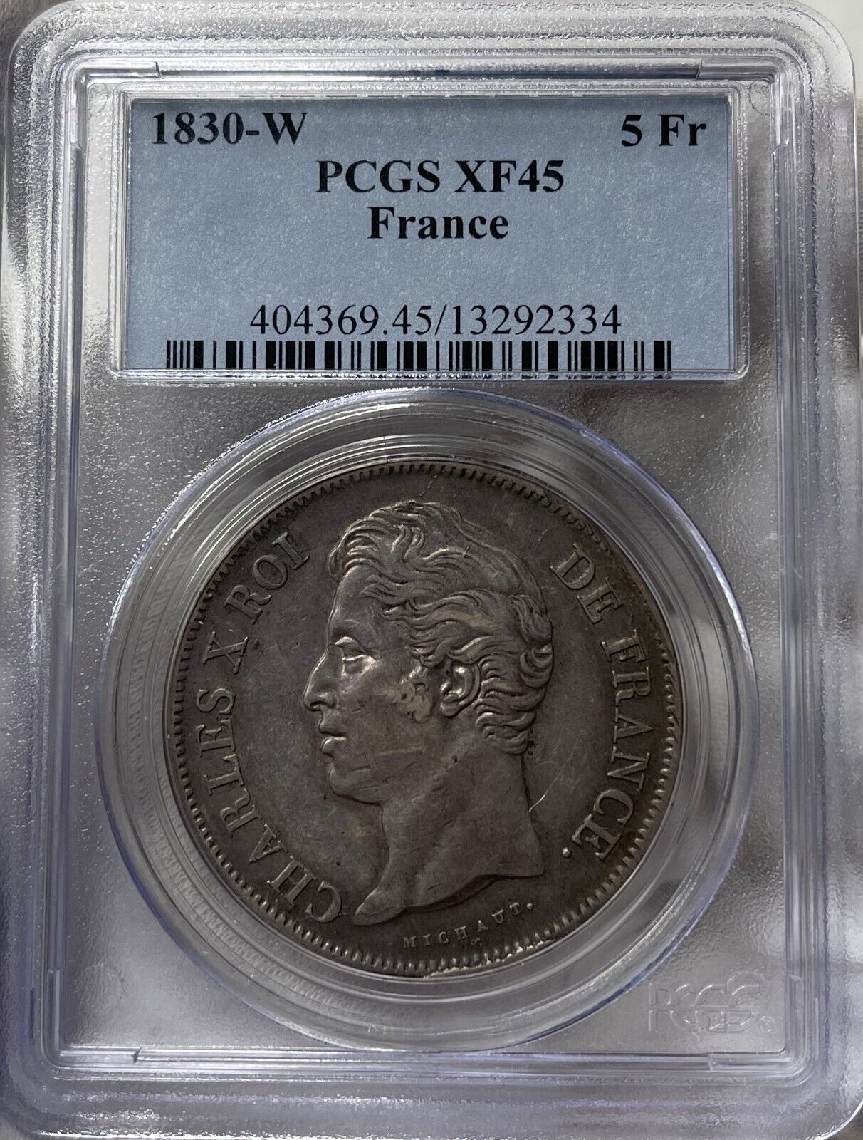 1830-W France Silver 5 Francs 