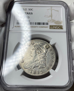 1815/2 Capped Bust Half Dollar -The Rare Key Date of the Series! NGC VF Details
