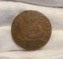 Load image into Gallery viewer, 1787 Fugio Cent US Colonial Copper - 4 Cinq. - VF/XF - Great Eye Appeal! Superb
