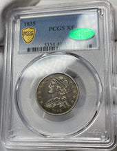 Load image into Gallery viewer, 1835 Capped Bust Quarter - PCGS XF40 CAC - Exceptional Eye Appeal &amp; Originality!
