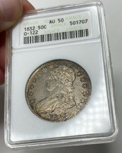 Load image into Gallery viewer, 1832 Capped Bust Half Dollar - O-122 - ANACS AU50 - Soapbox - Nice Original!
