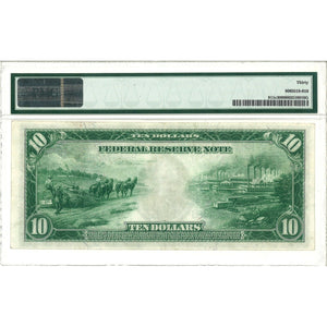 1914 - $10 Federal Reserve Note - NY - PMG VF-30 - Antebellum Numismatics