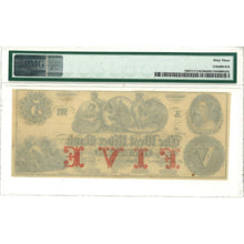 Load image into Gallery viewer, 1860s - $5 West River Bank Jamaica, Vermont - PMG 63 - Antebellum Numismatics
