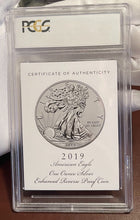 Load image into Gallery viewer, 2019-S Silver Eagle Enhanced Reverse Proof - PCGS PR70 w/ Slabbed COA &amp; Box!!!
