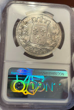 Load image into Gallery viewer, 1829-D France Silver 5 Francs - NGC MS62 - GEM Unc. Top Pop! Charles X
