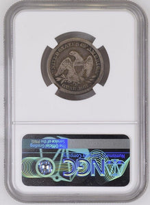 1856-S "Large S Over Small S" Seated Liberty Quarter - NGC VG10 - Rare FS-501!