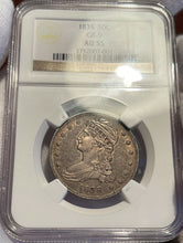 Load image into Gallery viewer, 1838 Capped Bust Half Dollar &quot;Reeded Edge&quot; GR-9 - NGC AU55 - Wholesome Original!
